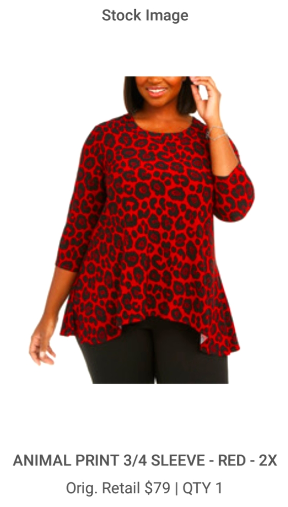 Anne Klein Animal print blouse